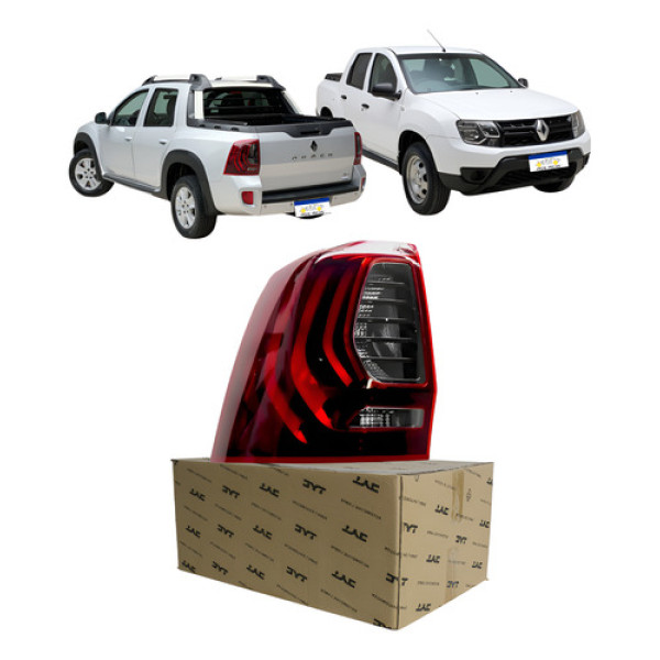 Sinaleira Traseira Renault Duster Oroch 2015 A 2022 Tyc Novo Esquerdo/motorista Vermelho