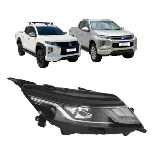 Farol Direito Mitsubishi Triton L200 2021 A 2025 Full Led 