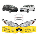 Par Farol Ford Fiesta 2011 2012 A 2013 Mexicano Se Novo Ambos Lados