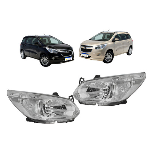 Farol Dianteiro Chevrolet Spin 2012 A 2018 Par Eletrico Novo