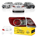 Par Lanterna Canto Tampa Toyota Corolla 2012 2013 2014 Le Esquerdo/motorista Vermelho/rosa