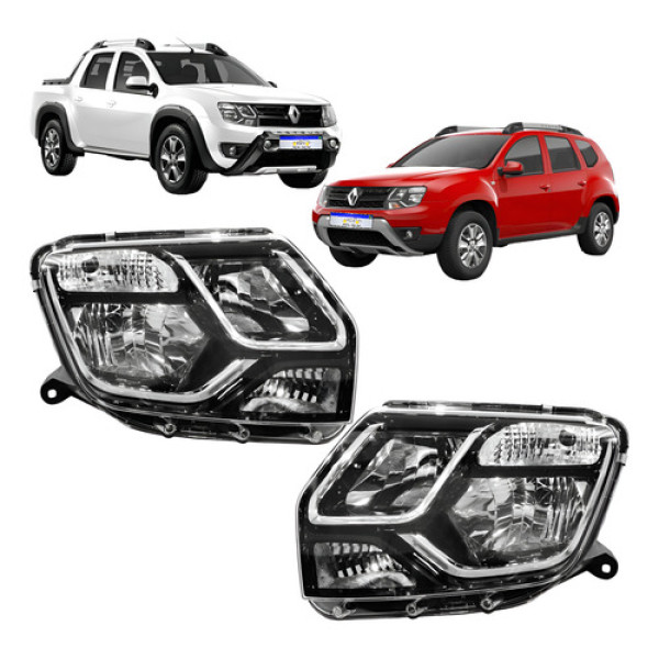 Farol Renault Duster 2016 2017 2018 2019 2020 Novo