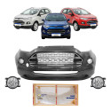 Kit Parchoque Ecosport 2013 14 15 16 17 2018 Comleto C/milha Preto