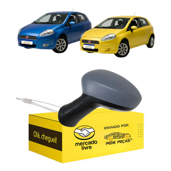 Retrovisor Fiat Punto 2008 2009 10 11 2012 Novo Manual Le