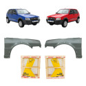 Par Paralama Fiat Uno Mille Way 2005 06 07 08 A 2013 Novo