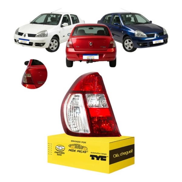 Lanterna Sinaleira Traseira Clio Sedan 2005 06 07 A 2011 Le Esquerdo/motorista