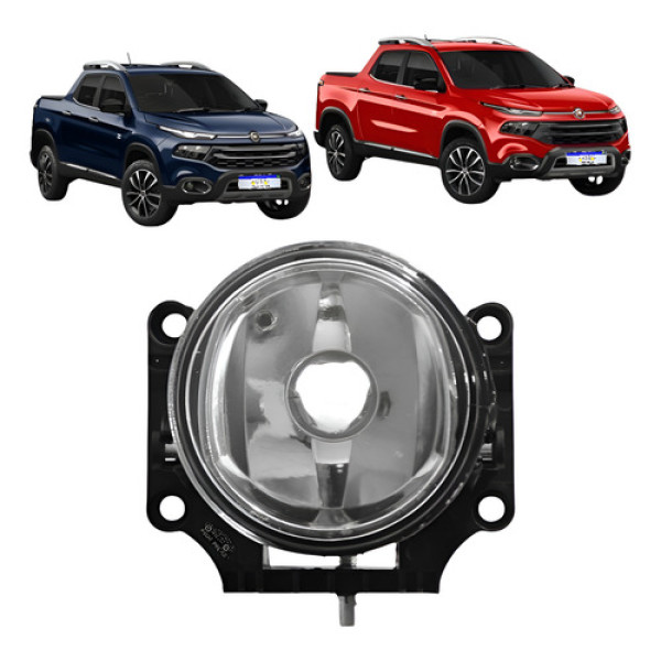 Farol Milha Fiat Toro 2016 2017 2018 2019 2020 2021 Ld Novo Cristal