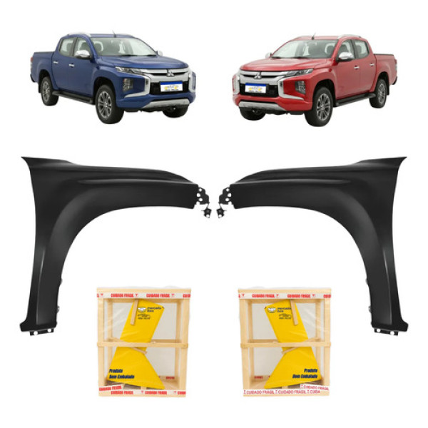 Paralama L200 Triton S/furo Pisca 2021 2022 23 24 2025 Par