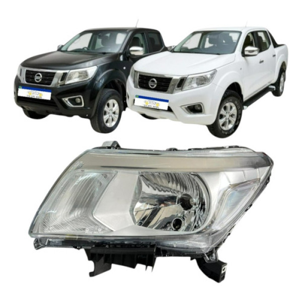 Farol Esquerdo Nissan Frontier 2018 A 2021 F/simples Cromado
