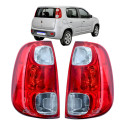 Par Lanterna Fiat Uno Vivace 2010 2011 A 2016 Cristal Nova Ambos Lados Vermelho
