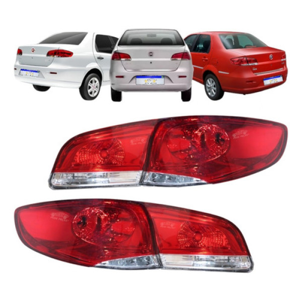 Jogo Lanterna Fiat Siena 2008 2009 2010 2011 2012 A 2016