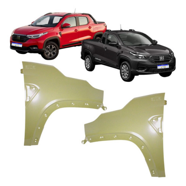 Paralama Fiat Strada Ranch 2020 2021 22 2023 2024 2025 Novo