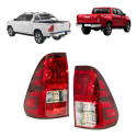 Par Lanterna Toyota Hilux 2017 2018 2019 2020 A 2023 Direito Vermelho Crystal