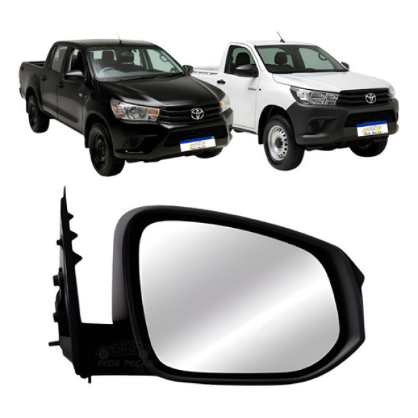 Retrovisor Manual Toyota Hilux 2016 2017 A 2019 S/pisca
