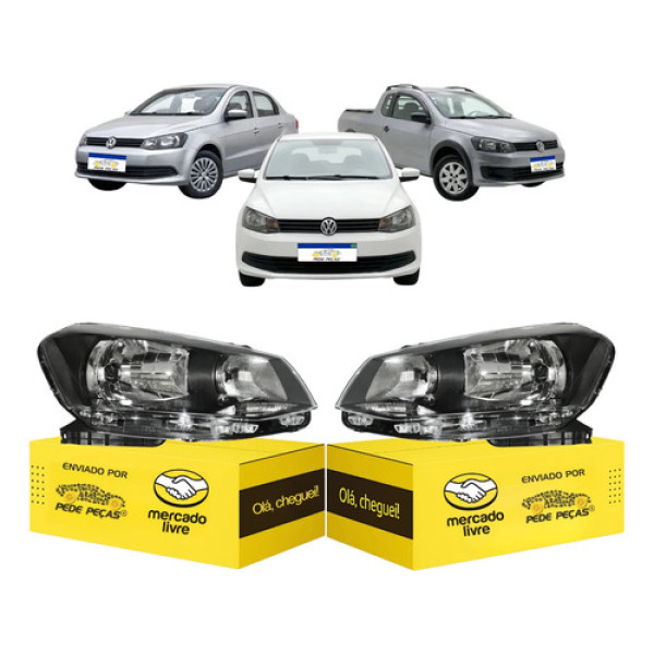 Par Sinaleira Vw Gol Saveiro Voyage G6 2013 2014 2015 2016 Ambos Lados
