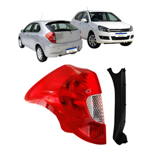 Lanterna Esquerda Jac J3 Hatch 2011 A 2015 Com Suporte Novo Esquerdo/motorista Esquerdo