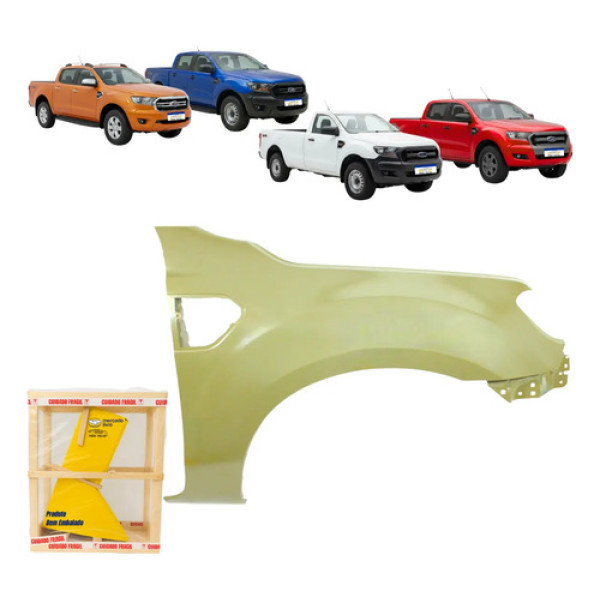 Paralama Ford Ranger 2017 2018 2019 2020 2021 2022 Cinza L.d