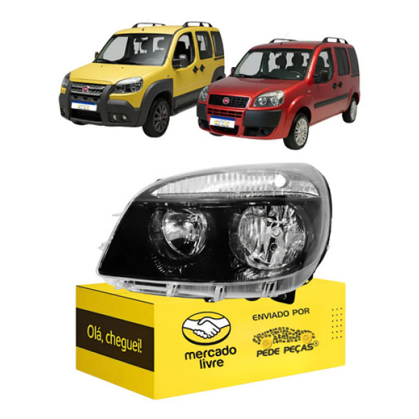 Farol Doblo 2011 A 15 16 17 18 2019 2020 2021 L.e Sinaleira Esquerdo/motorista
