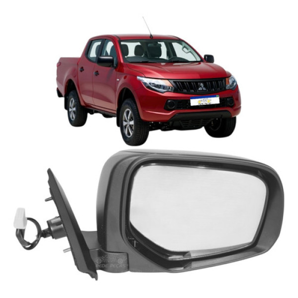 Retrovisor Mitsubishi Triton L-200 2017 A 2022 Ld Elétrico
