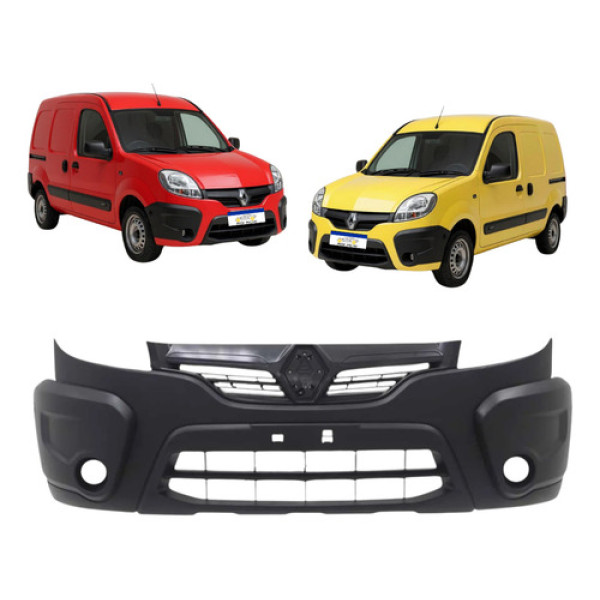Parachoque Kangoo 2013 A 2018 C/furo Milha Preto Texturizado