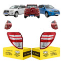 Par Lanterna Toyota Rav4 2009 2010 2011 2012 C/led Nova Ambos Lados Cristal