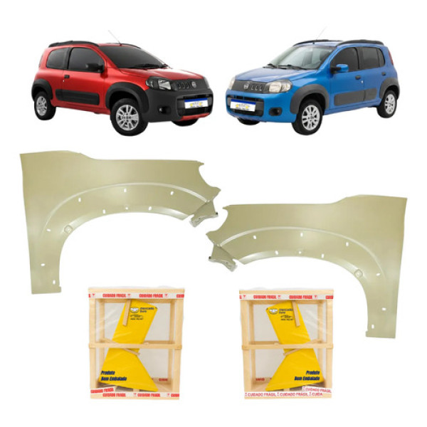 Par Paralama Uno Evo Way 2011 2012 A 2014
