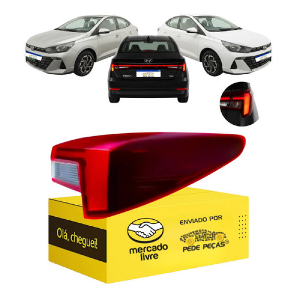 Lanterna Traseira Direita Canto Hb20s 2023 24 25 2026 C/led