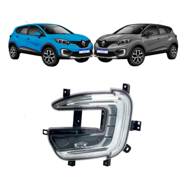 Farol Milha Auxiliar Captur 17 18 2019 2020 2021 Led Drl Le