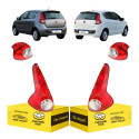 Par Sinaleira Traseira Fiat Palio 2013 2014 2015 2016 2017 Ambos Lados Vermelho Cristal