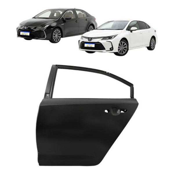 Porta Traseira Corolla 2020 2021 2022 2023 2024 2025 Le Nova Esquerda Motorista Preto Porta Traseira Corolla 2020 2021 2022 2023 2024 2025 Le Nova Esquerda Motorista Preto