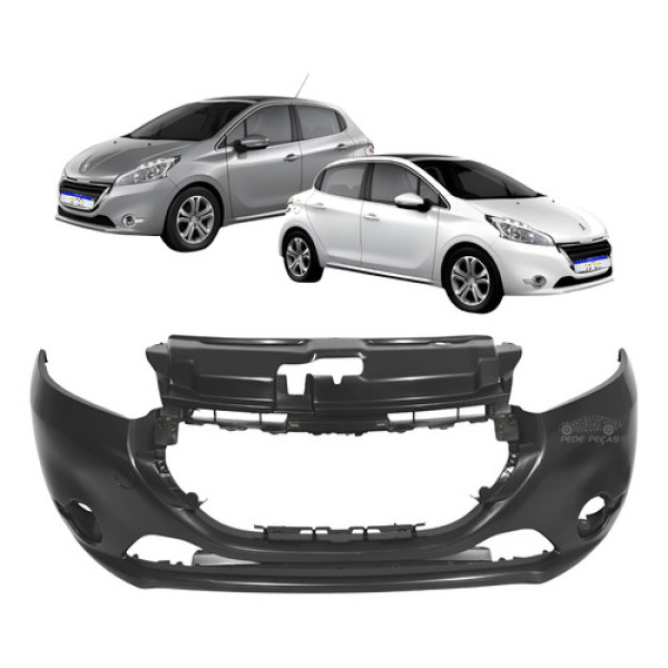 Parachoque Dianteiro Peugeot 208 2013 2014 2015 2016 Novo Preto