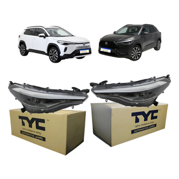 Par Farol Sinaleira Corolla Cross Xre Grs 2022 A 2026 C/led Ambos Lados