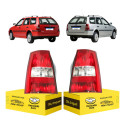 Par Lanterna Vw Parati 2003 2004 2005 G3 Cristal Nova Ambos Lados Vermelho