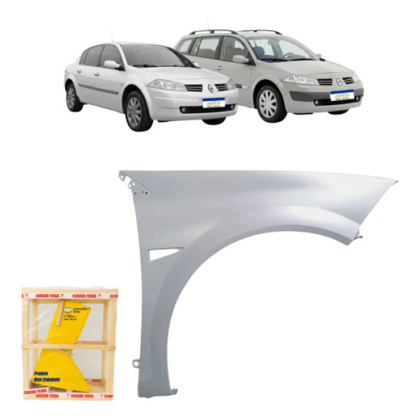 Paralama Megane Sedan Grand Tour Cc 2006 2007 2008 A 13 Novo