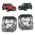 Farol Full Led Com Reator Renegade 2022 2023 A 2026 Par Jeep Ambos Lados