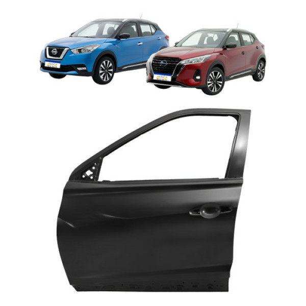 Porta Dianteira Esquerda Kicks 2017 2018 2019 2020 21 A 2024 - Dianteira - Esquerdo/motorista - Preto