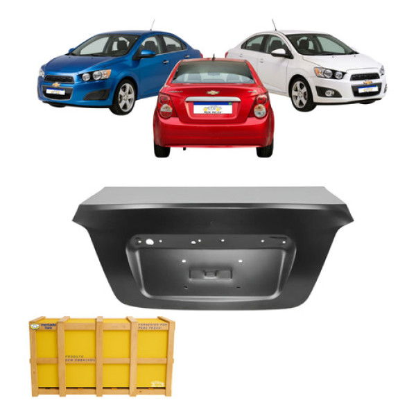 Tampa Traseira Chevrolet Sonic 2012 2013 2014 Sedan Nova Preto