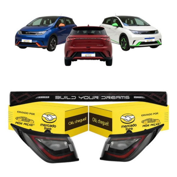 Kit Sinaleira Canto Central Byd Dolphin 2023 2024 25 2026 Ambos Lados