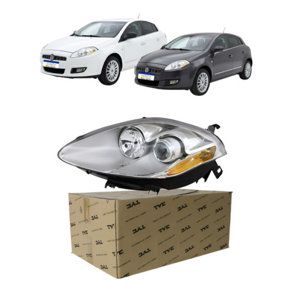 Farol Esquerdo Fiat Bravo 2011 A 2016 Eletrico Pisca Ambar Esquerdo/motorista Farol Esquerdo Fiat Bravo 2011 A 2016 Eletrico Pisca Ambar Esquerdo/motorista