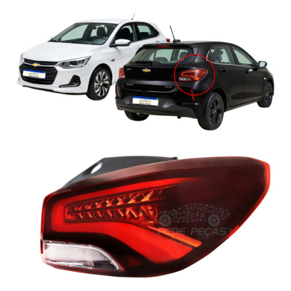 Lanterna C/ Led Gm Onix Hatch 2020 A 2025 Lt Ltz Rs Nova