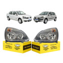 Par Farol Dianteiro Renault Clio 2004 2005 2006 2007 A 2012 Direito