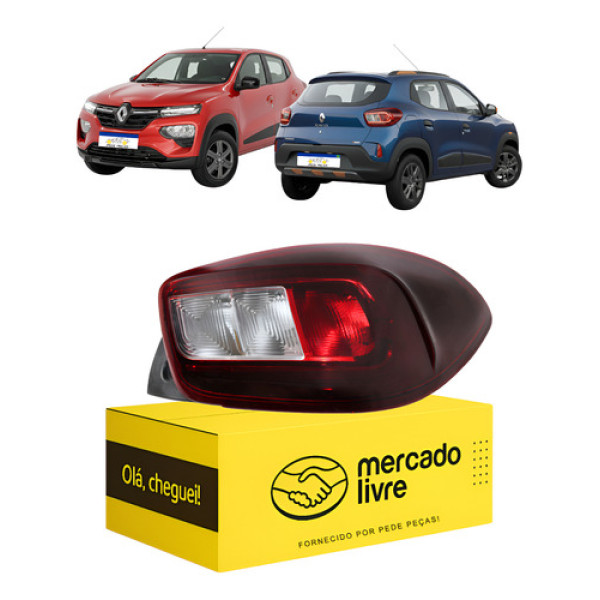 Lanterna Direita Renault Kwid 2023 2024 2025 2026 Com Led Direito/passageiro Vermelho