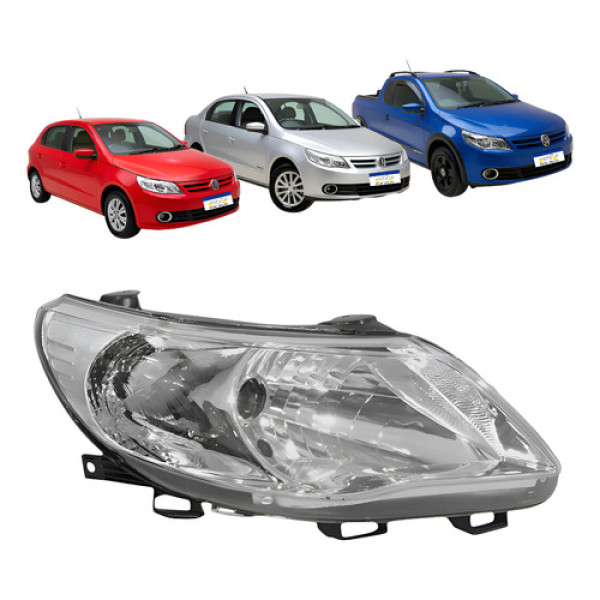 Farol Dianteiro Direito Vw Voyage Gol Saveiro 2009 A 2012 Direito