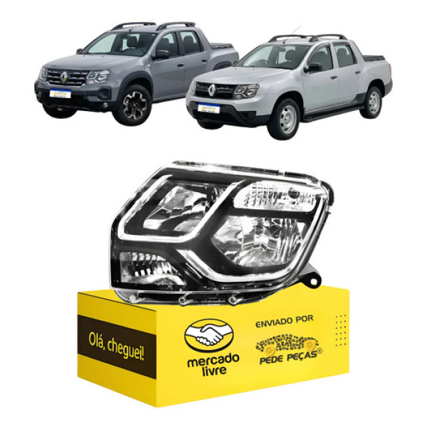 Farol Oroch 2016 2017 2018 19 20 21 2022 2023 2024 2025 L.e Esquerdo/motorista