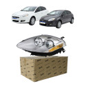 Farol Esquerdo Fiat Bravo 2011 A 2016 Foco Duplo Elétrico - Esquerdo/motorista