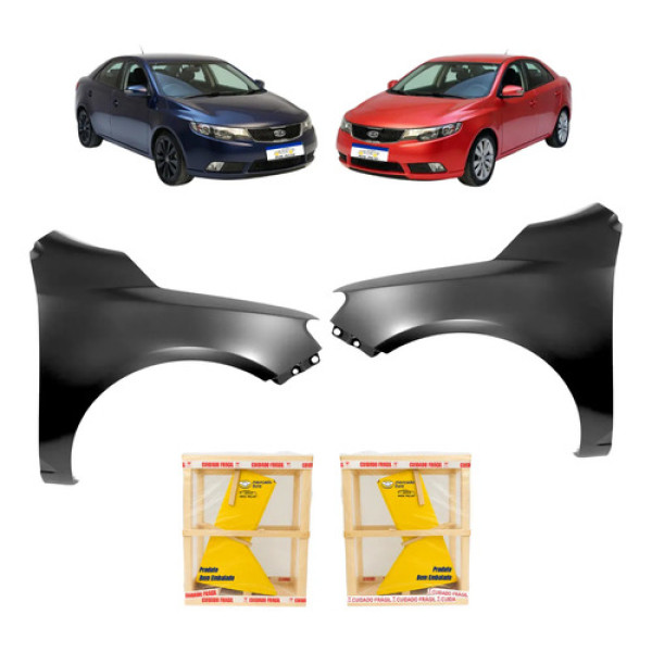 Par Paralama Kia Cerato 2009 A 2012 Ex Sx