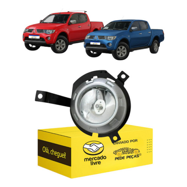 Farol Milha Auxiiliar Triton L200 2008 2009 2010 2011 Le Cristal Esquerdo