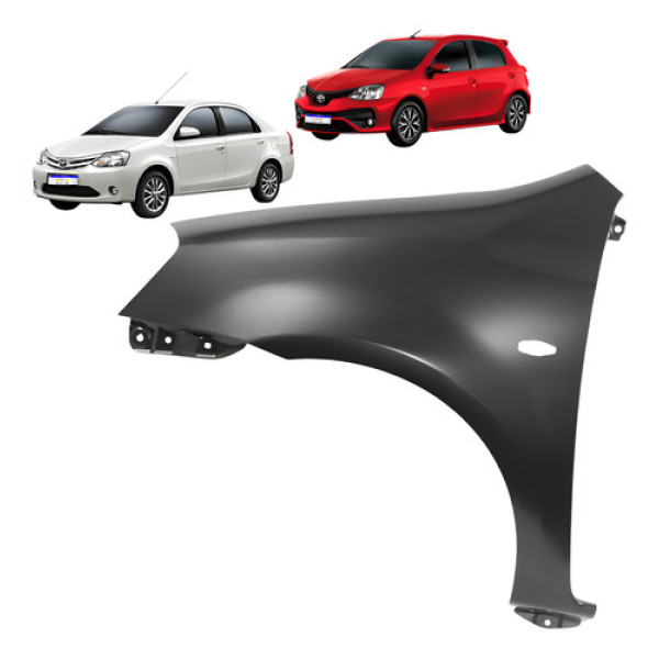 Paralama Etios 2013 2014 2015 2016 2017 A 2021 L.e C/furo  Preto Esquerdo