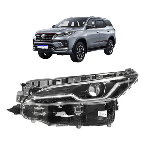 Farol Toyota Hilux Sw4 2021 2022 2023 2024 2025 Full Led Le Esquerdo/motorista