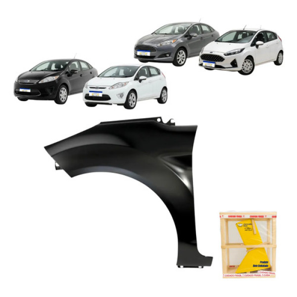 Paralama Ford New Fiesta 2014 2015 2016 A 2019 Lado Esquerdo Esquerdo Motorista